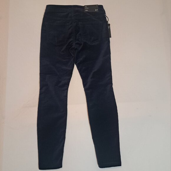 New Silver Aiko Skinny Mid Rise‎ Velvet The Perfect Jean Pants Womens Size 27x29 - Picture 2 of 13